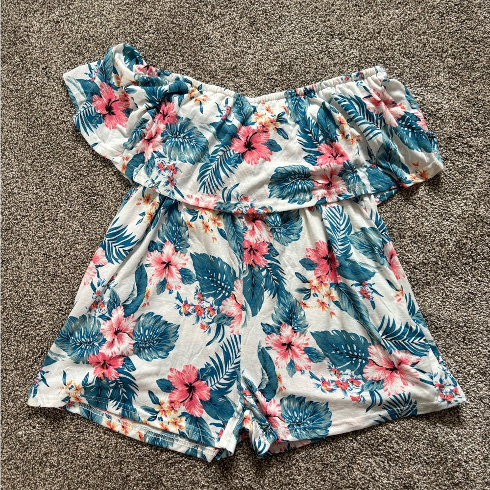 Beach cover up romper